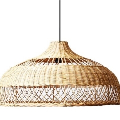 Bamboo and rattan lamp