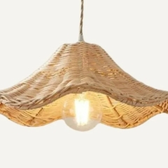  Rattan chandelier