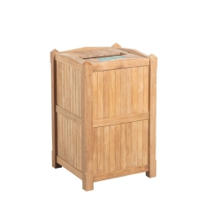 Pyramid 22 in. sq. receptacle w/ paper recycling lid