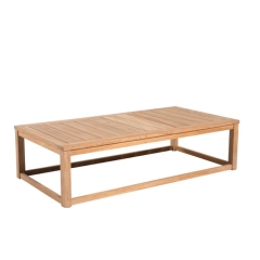 Rectangular teak coffee table