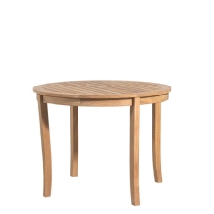 Round teak table