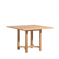 Square teak dining table