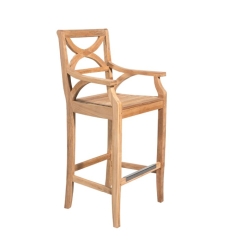 Teak bar armchair 1
