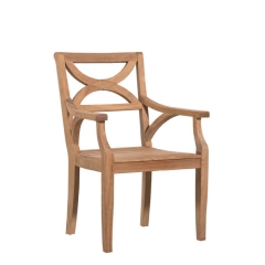 Teak dining armchair