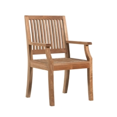 Teak dining armchair