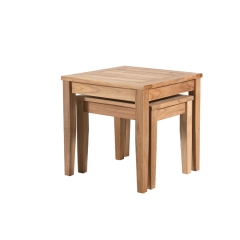 Teak nesting tables - set of 2