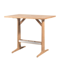 Teak rectangular bar table