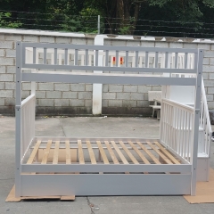 White Wooden Bunk Bed