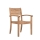 Teak stacking armchair