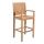 Teak bar armchair