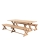 Farmhouse teak picnic set 8 ft.