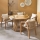 Round outdoor teak table