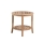 Round teak side table