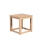 Square teak side table