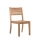 Teak stacking sidechair