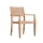 Teak + wicker stacking armchair