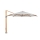 Eucalyptus 12 ft. octagon cantilevered umbrella w/ concrete-mount base
