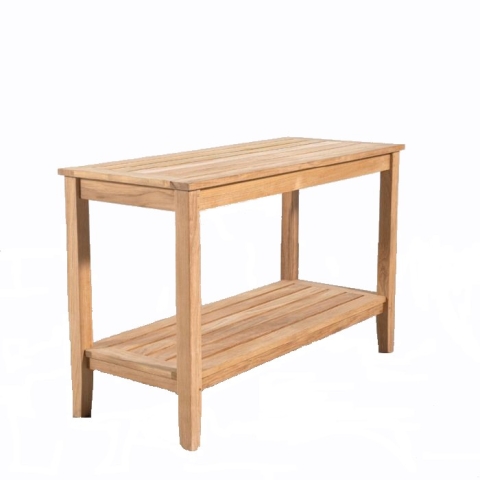 Teak console table