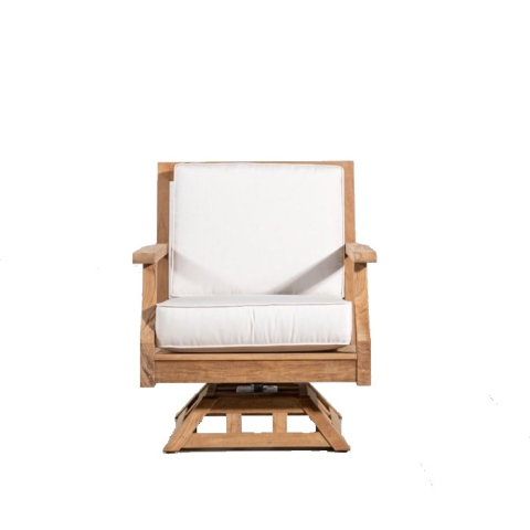 Seneca® teak swivel rocking chair