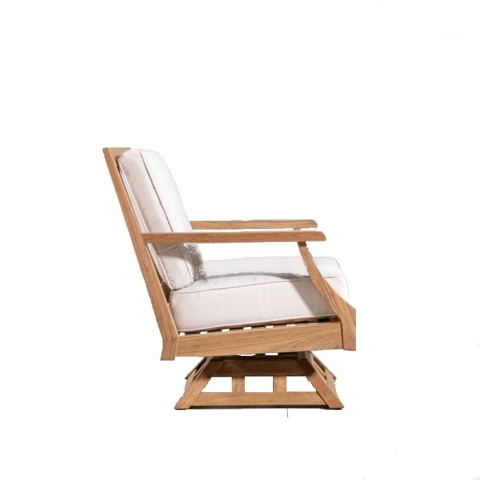 Seneca® teak swivel rocking chair