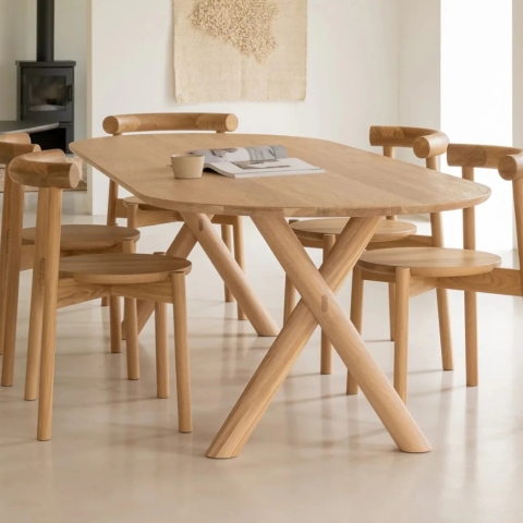 Oak Wood Dining Table