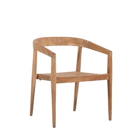 Era teak stacking armchair