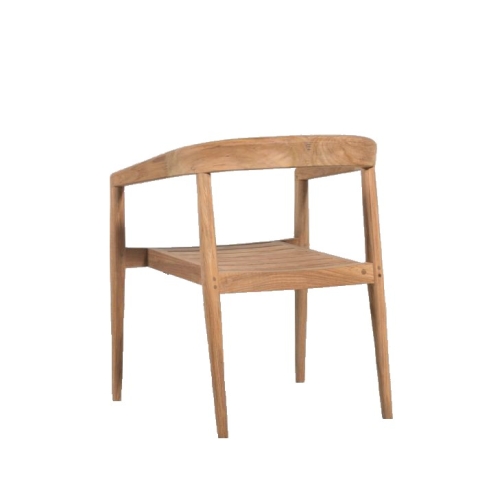 Era teak stacking armchair