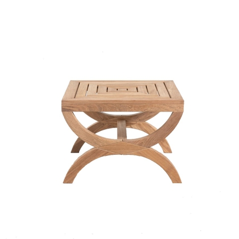 Low teak side table