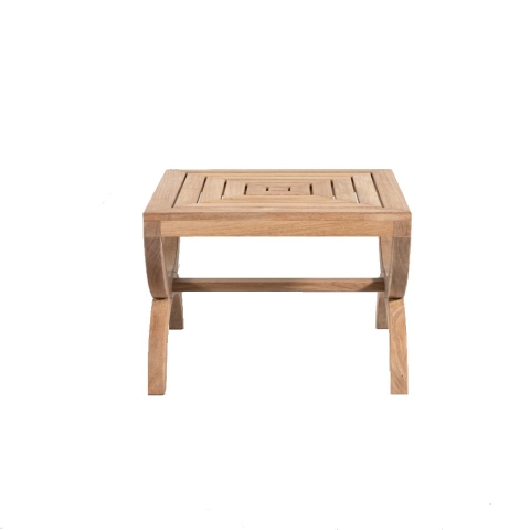 Low teak side table