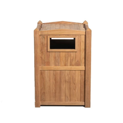 Pyramid 28 in. sq. side slot receptacle w/ lid