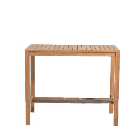 Rectangular teak bar table