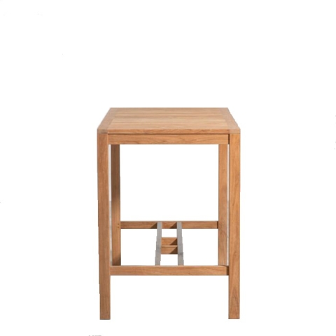 Rectangular teak bar table