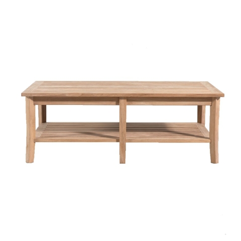 Rectangular teak coffee table 2
