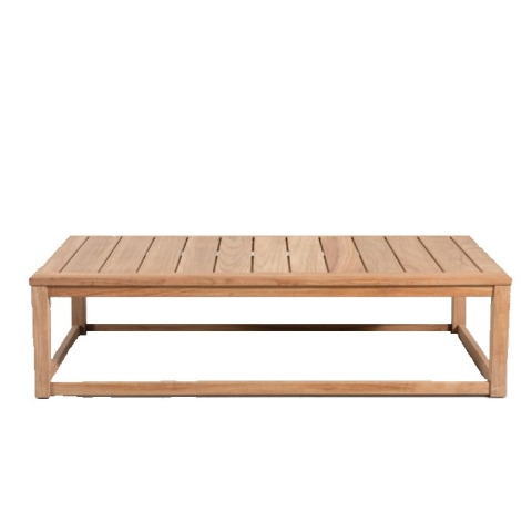 Rectangular teak coffee table