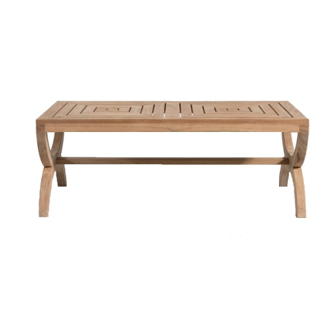 Rectangular teak coffee table 1