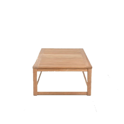 Rectangular teak coffee table