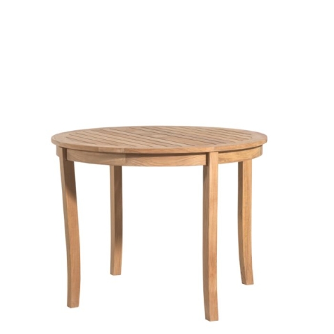 Round teak table