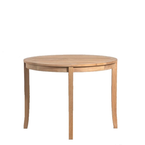 Round teak table