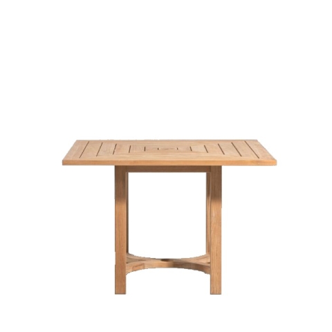 Square teak dining table