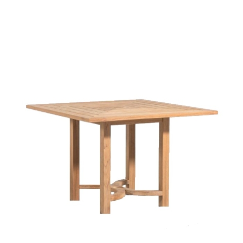 Square teak dining table
