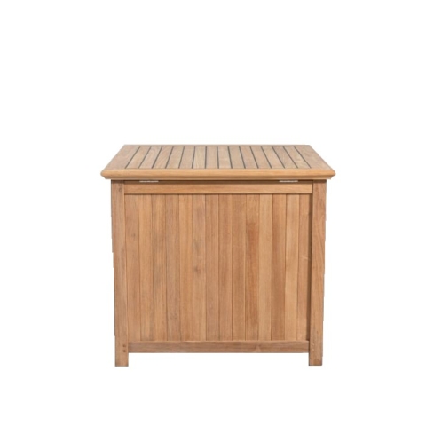 Square teak storage chest