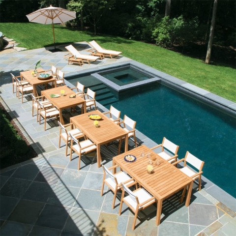 Summit 20 ft. teak infinity table