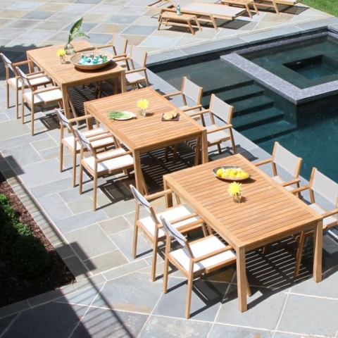 Summit 15 ft. teak infinity table