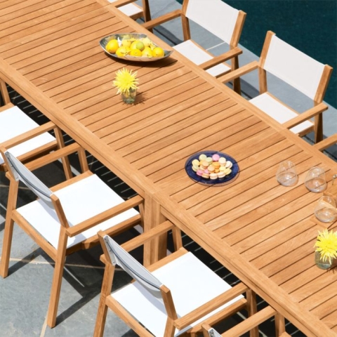 Summit 15 ft. teak infinity table