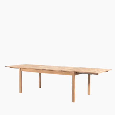 Teak extension table