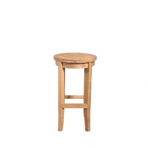 Teak bar-height stool