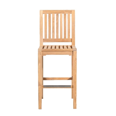 Teak bar sidechair
