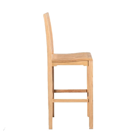 Teak bar sidechair