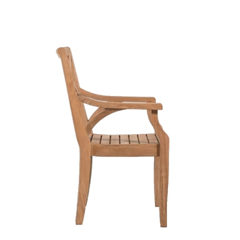 Teak dining armchair