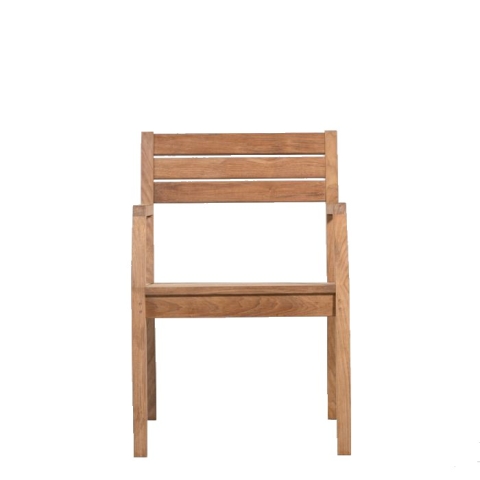 Teak dining armchair